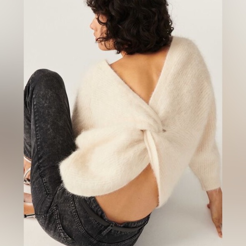 BA&SH NWT Backless Sweater in Beige